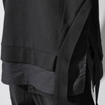 Faux Two-piece Ribbon Casual Loose Shirt