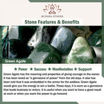 Buddha Stones Red Sandalwood Green Agate Ginkgo Leaf Protection Hairpin