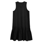 Pleated Long Sleeveless Dress