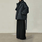 Winter Waist Cinched White Duck Down Warm Jacket