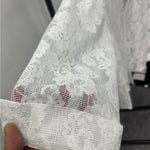 Lace Cut-out Long-sleeve Shirt
