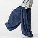 Corduroy Straight Wide-leg Harem Pants