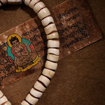 Buddha Stones Tibetan Natural Yak Bone The Lord Of The Corpse Forest Dice Chinese Zodiac Nine Palaces Eight Diagrams Strength Wrist Mala (Extra 35% Off | USE CODE: FS35)