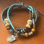 Leather Beaded Bracelet