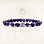 Buddha Stones Amethyst Love Healing Bracelet