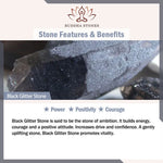 Buddha Stones 108 Mala Beads White Agate Amethyst Black Glitter Stone Protection Bracelet (Extra 35% Off | USE CODE: FS35)
