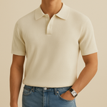 Ivory Riviera Knit Polo
