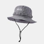 Mountain Pattern Bucket Hat With Chin Strap