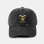 PEW PEW MADAFAKAS Chicken Pattern Casual Washed Cotton Baseball Cap