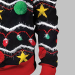Men's Colorful Light Pattern Christmas Print Crew Neck T-shirt