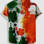 Men's Colorful Print Casual Short Sleeve Shirt