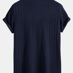 Twist Texture Knit Polo Shirt