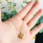 Gold-Plated Necklace with Paw Charm