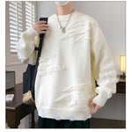 Retro Lazy Crew Neck Sweater