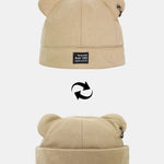 Adjustable Unisex Beanie Hat With Bear Ear Design