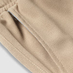 Men's Solid Color Waffle Drawstring Elastic Waist Casual Shorts