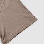 Men's solid color casual henley short-sleeved polo