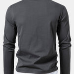 Long Sleeve 2 In 1 Notched Collar T-Shirt
