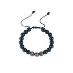 Buddha Stones Black Obsidian Luminous Glowstone Strength Bracelet