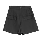 Women's Elastic-waist Layered Suiting Skirt-pants