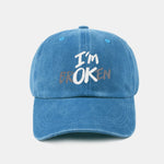 I'm Broken Print Washed Baseball Cap