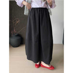 Elastic Waist Loose Casual Long Skirt