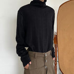 Retro Turtleneck Casual Loose Knit Sweater