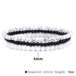 Buddha Stones 3Pcs Natural Crystal Stone Inner Peace Spiritual Bracelet