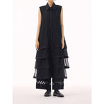 Sheer Mesh Tiered Cake Dress