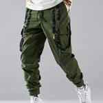 Men's Strap Design Multi-Pocket Cargo Pants