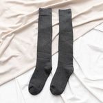 Men's Black Knee-length Calf Socks
