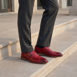 Arezzo Leather Monk Loafers