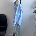 Heavy-duty Loose Casual Pattern Embroidered Shirt