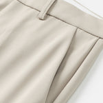 Warm Fleece-Lined Slim Fit Tapered Trousers