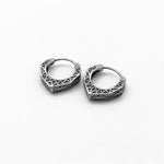Viking Hoop Titanium Steel Balance Earrings