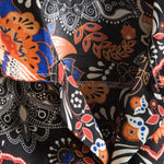 Men's Paisley Print Short Sleeve Shirt Shorts Set