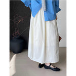 Elastic Waist Loose Casual Long Skirt