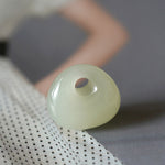 Buddha Stones Natural Jade Luck Prosperity Necklace Pendant