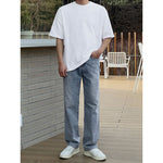 Loose Solid Color Slit Hem T-shirt