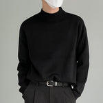 Solid Color Half Turtleneck Sweater