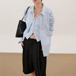 Fake Two-piece Loose Lapel Shirt