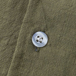 Men's solid color cotton-linen casual vacation short-sleeved shirt and shorts set