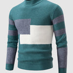 Men's Color Block Crew Neck Sweater