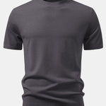 Solid Knitted Sweater T-Shirt