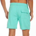 2 In 1 Solid Color Drawstring Swim Shorts