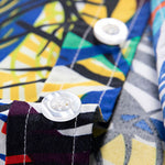 Men's Hawaiian print short-sleeved casual button-front resort shirt + casual shorts two-piece set