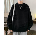 Retro Lazy Crew Neck Sweater