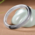 Buddha Stones Natural Ink Color Golden Silk Jade Wealth Bracelet Bangle