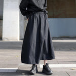 Black Bud A-line Skirt