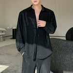 Loose Sequined Casual Shirt and Pants Two Piece Sets